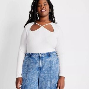 NWT Ribbed Bodysuit Sz4X